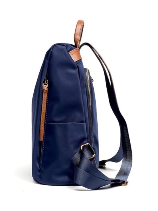 Women\'s Work Backpack Nylon Anti-theft Water Resistant, Navy Blue main image 5